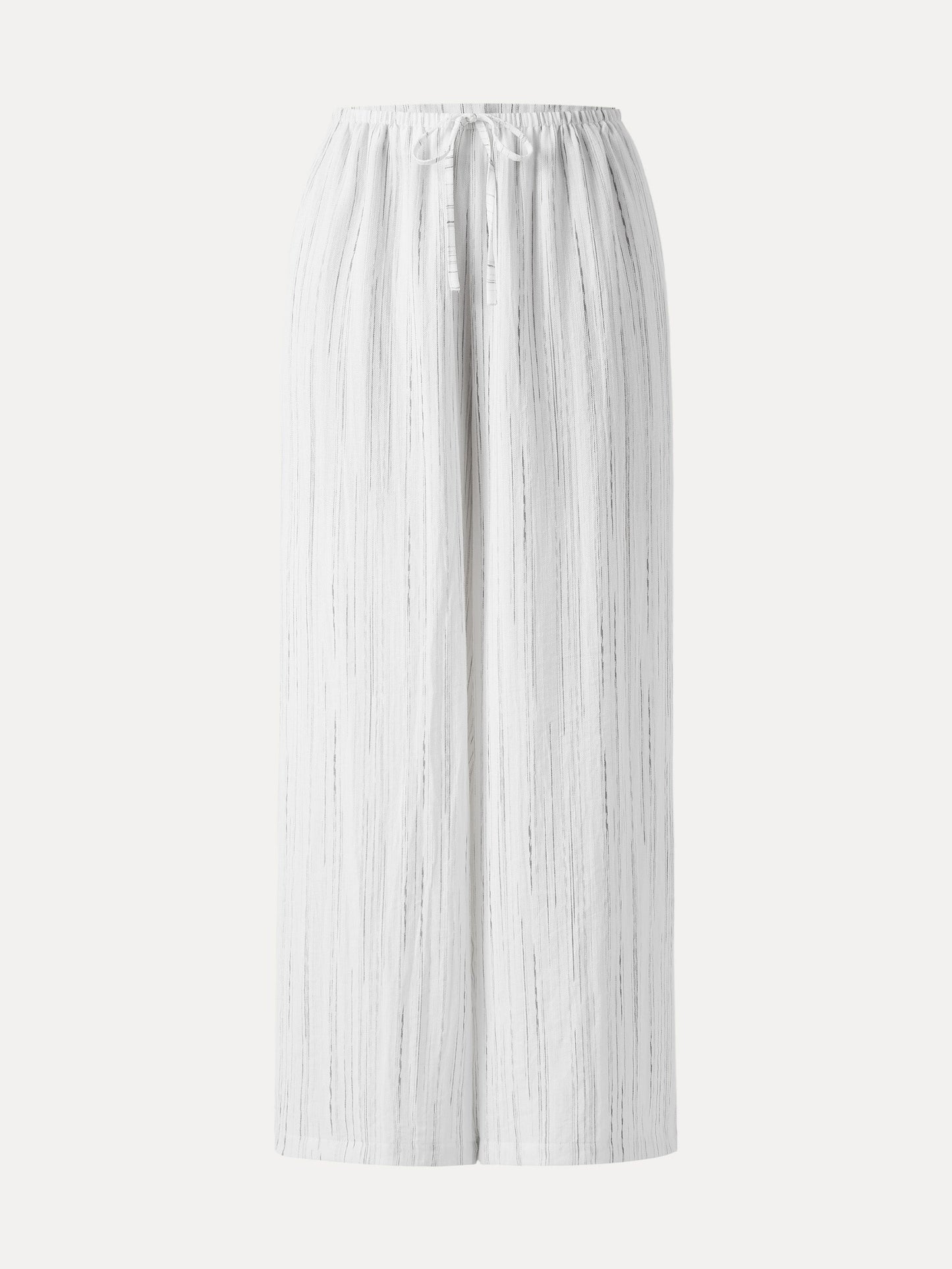 Summer Classic Striped Wide Leg Pants with Pockets