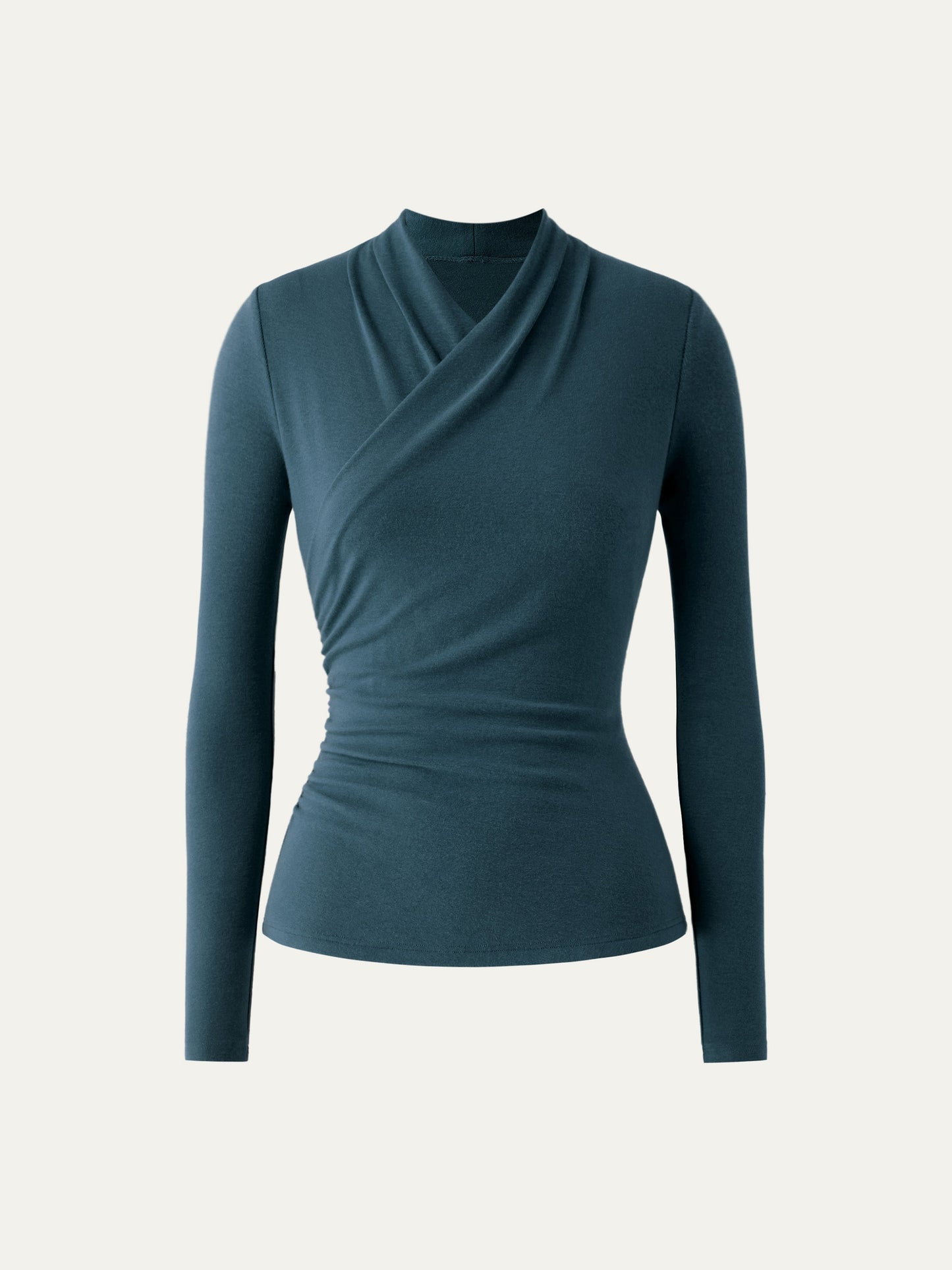 2Pcs Set Surplice Long Sleeve Top