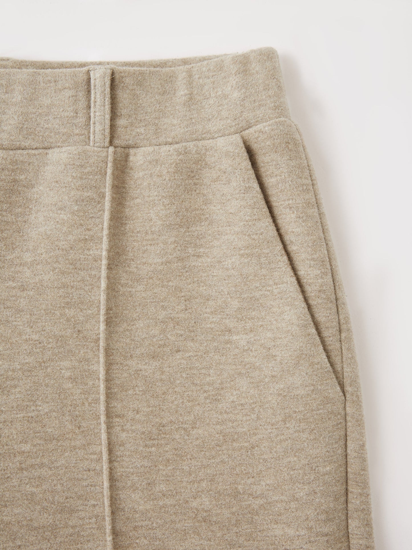 2Pcs Set Collared Surplice Top & High Waisted Straight Leg Pull On Pant