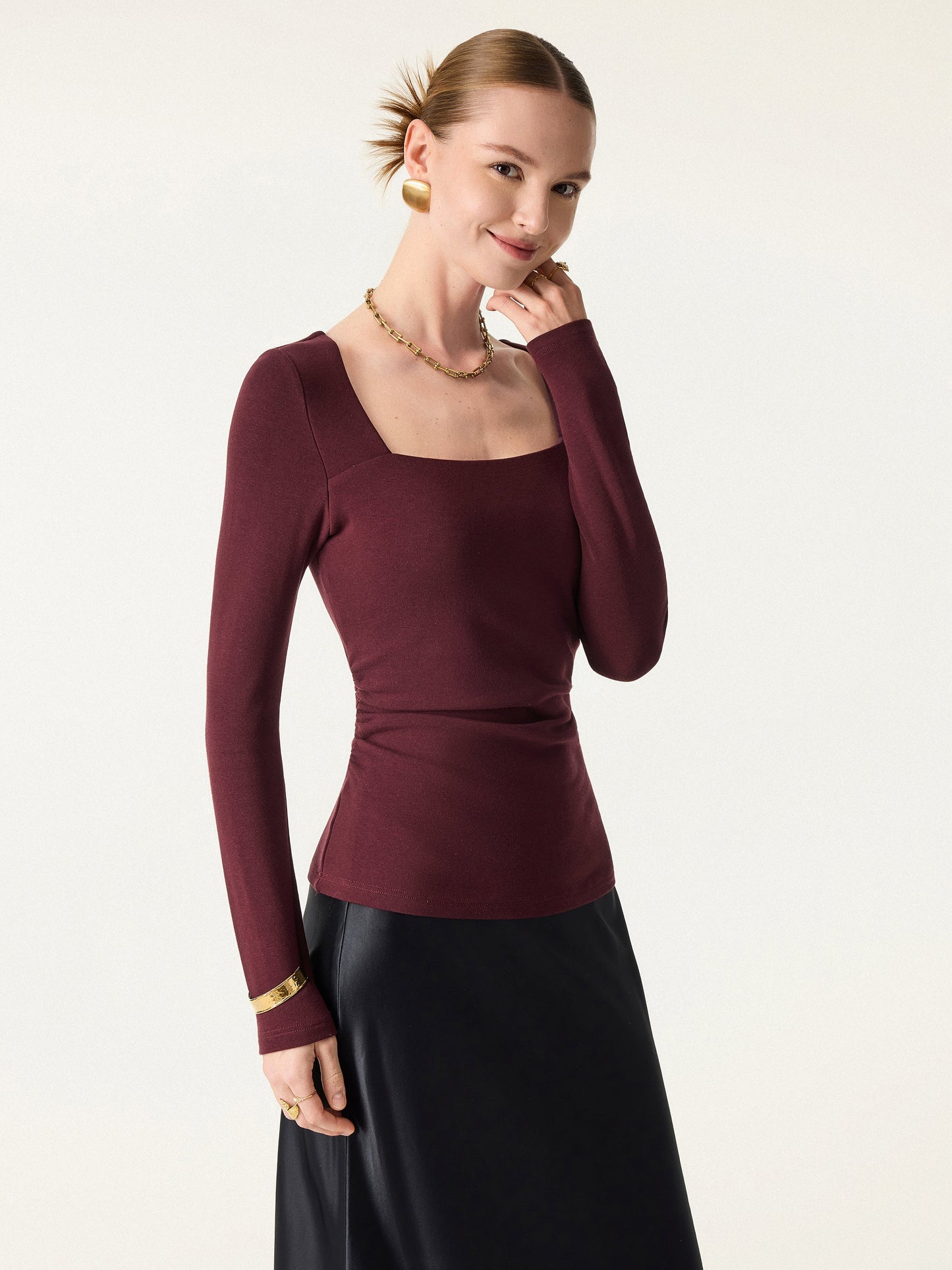 ProWarm Square Neck Side Ruched Brami
