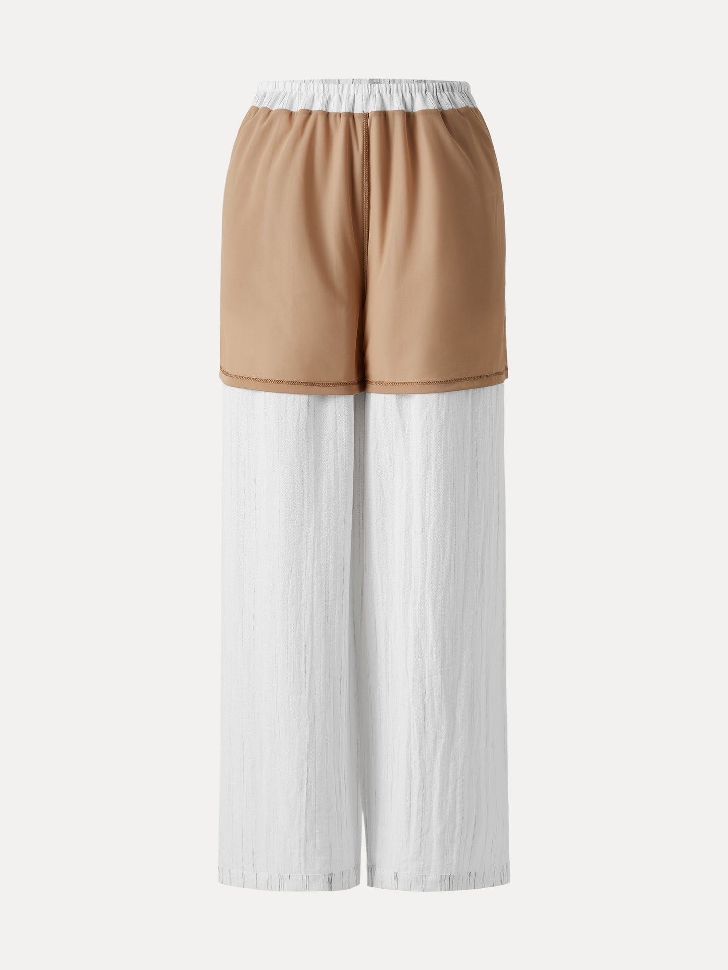 Summer Classic Striped Wide Leg Pants with Pockets