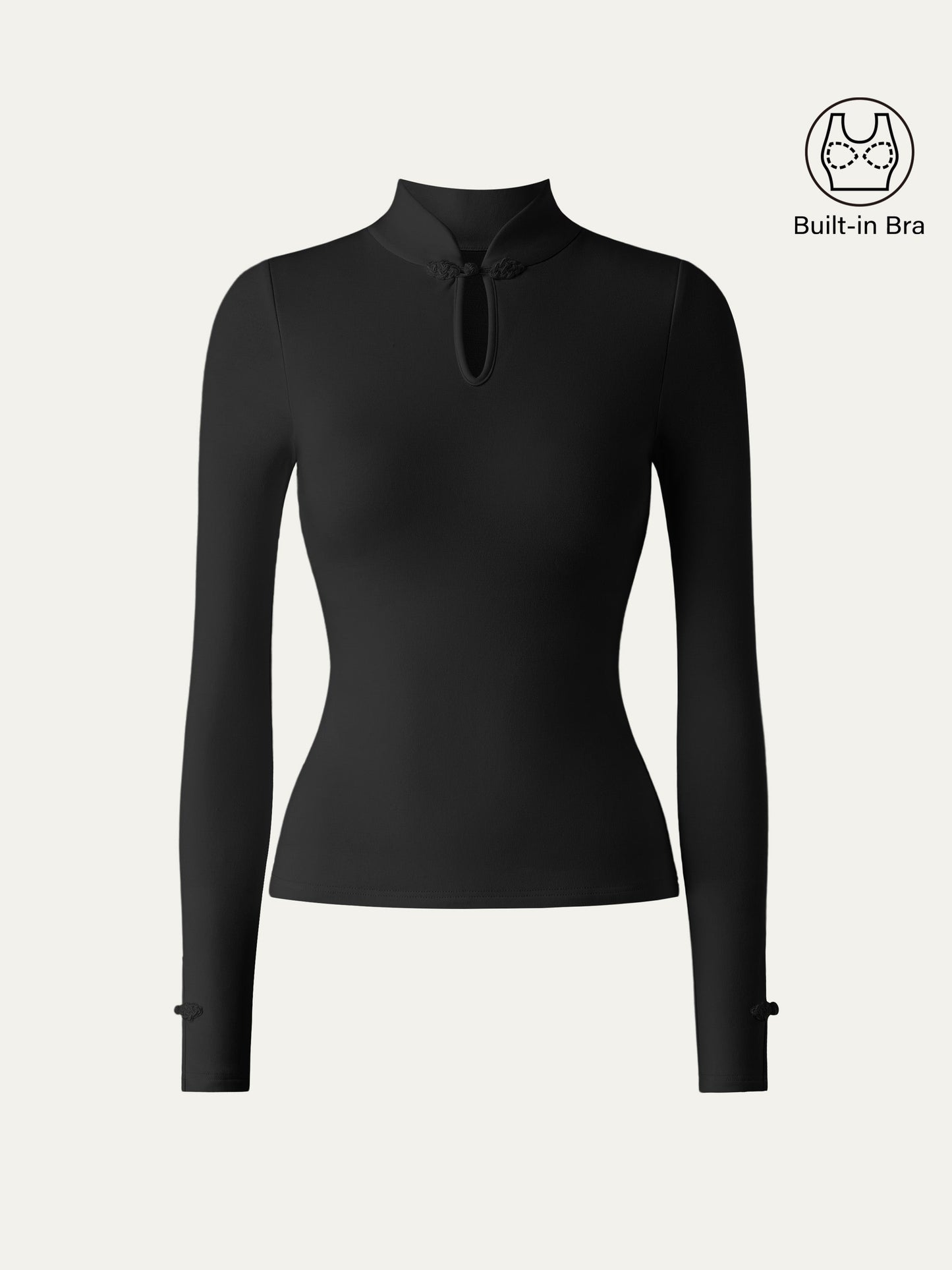 Mandarin Collar Frog Button Brami Top Limited Edition