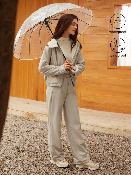 2Pcs Set Water-Proof Reversable Jacket & Elastic Waist Pant