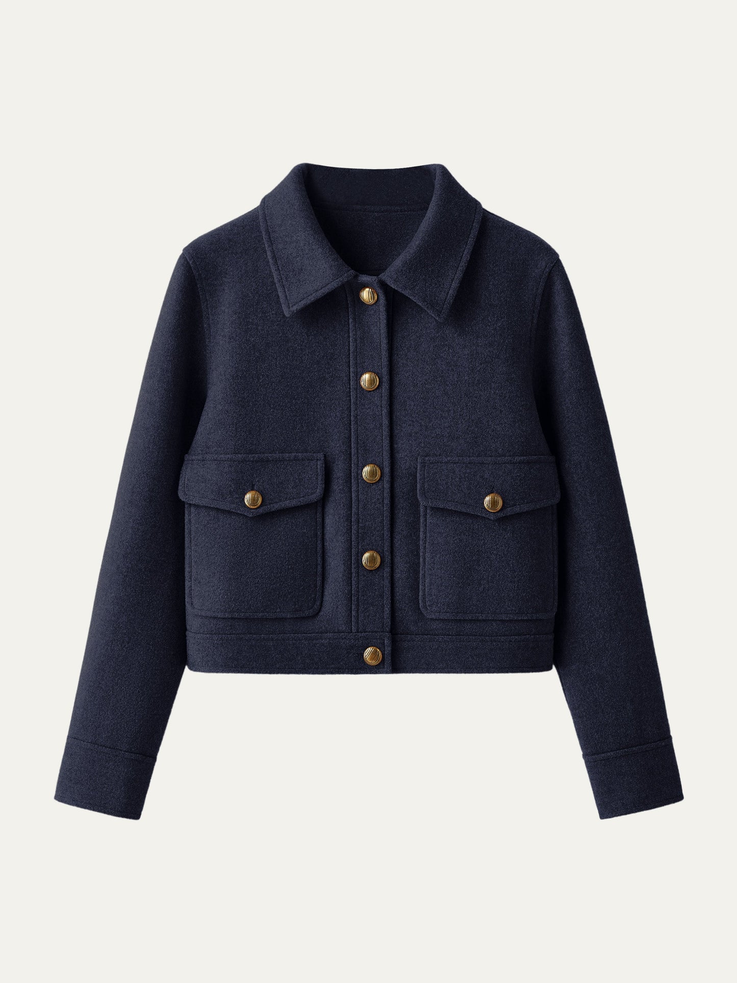Point Collar Cargo Short Jacket