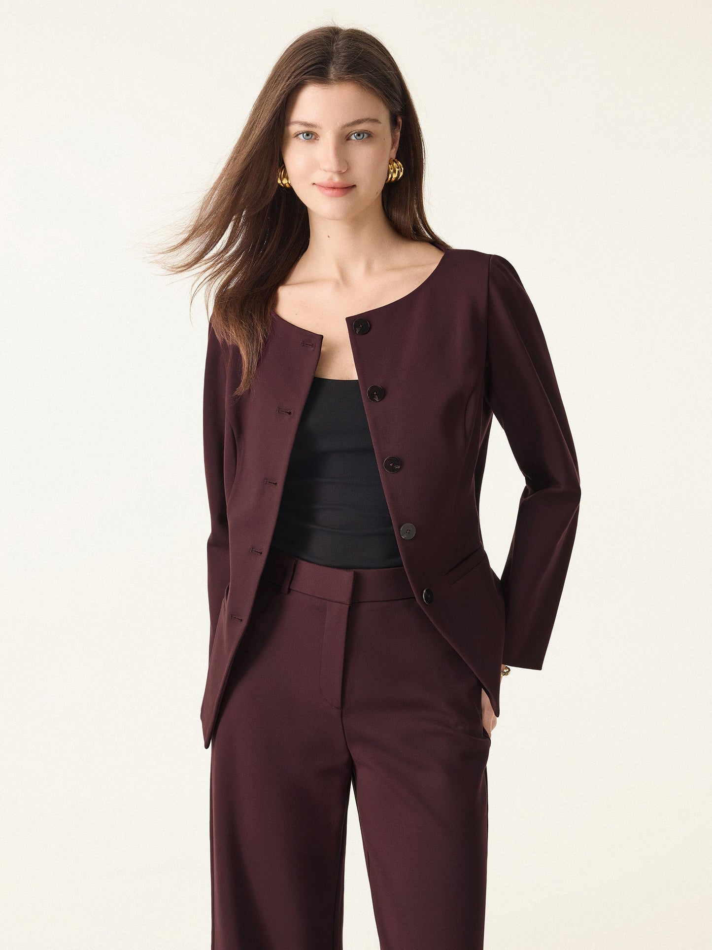 Empower Stretch Boatneck Blazer