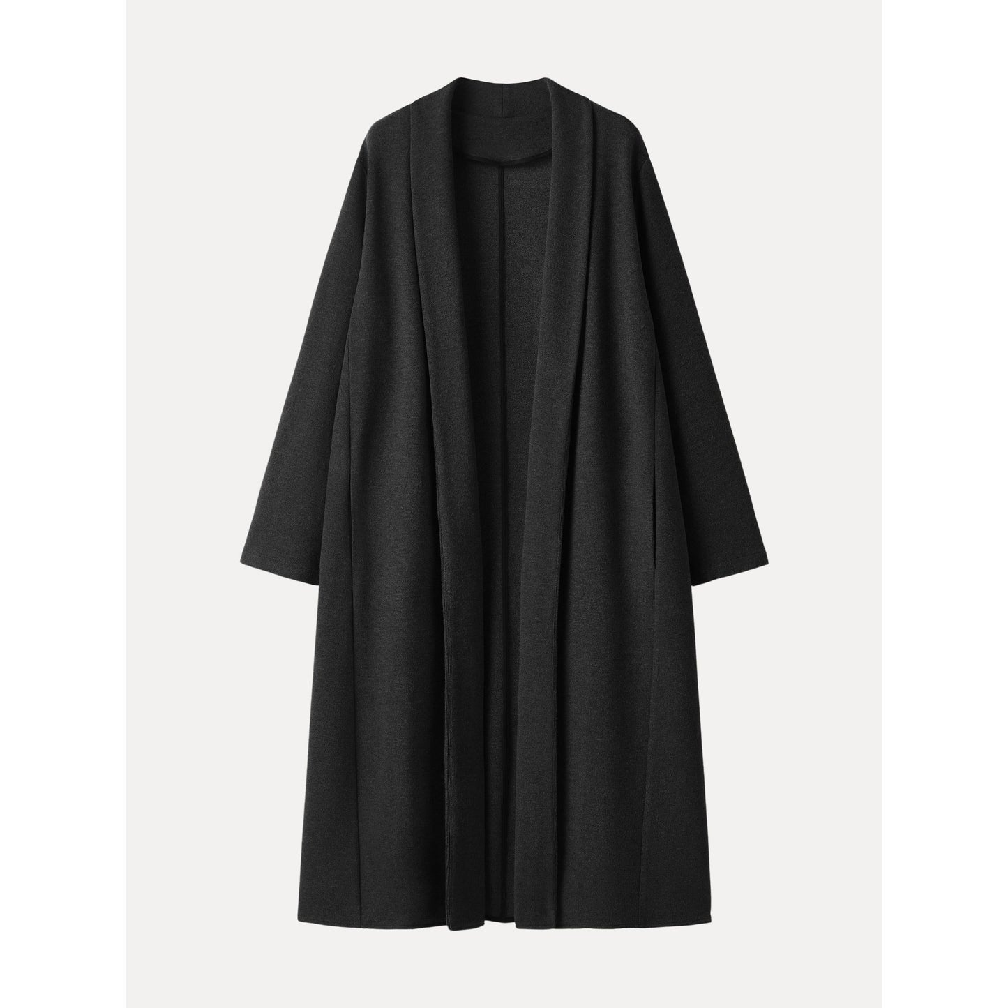 Shawl Collar Long Cardigan with Pockets